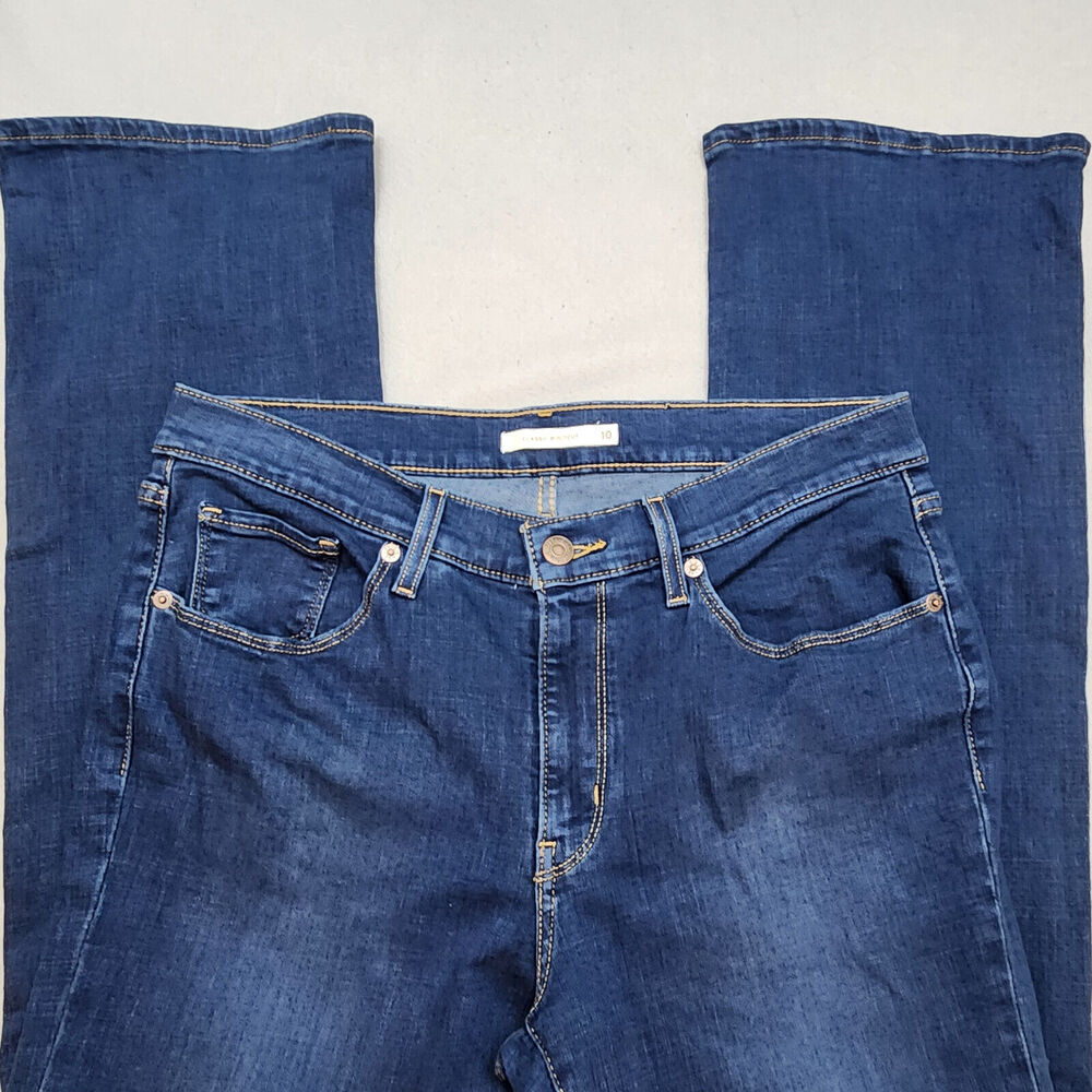 LEVI'S Jeans Womens Blue Premium Bootcut High Rise Denim Size‎ 10